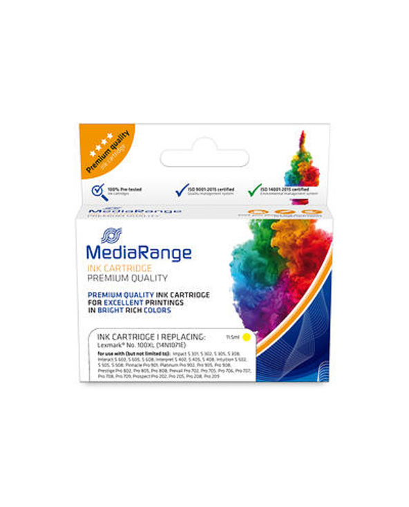MediaRange MRLX100YXL cartouche d'encre 1 pièce(s) Compatible Jaune