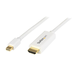 StarTech.com Câble adaptateur Mini DisplayPort vers HDMI de 2 m - M/M - 4K - Blanc