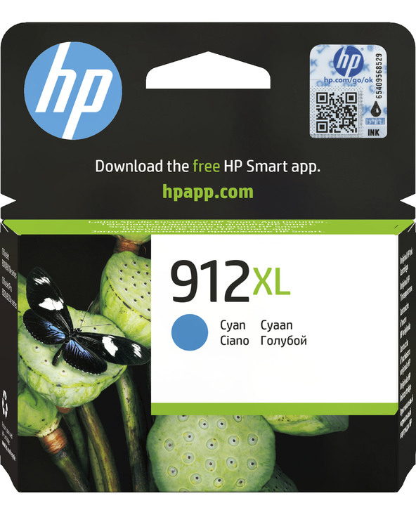 HP 912XL Cartouche d'encre cyan authentique, grande capacité