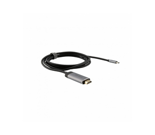 Verbatim 49144 câble vidéo et adaptateur 1,5 m USB Type-C HDMI Noir, Argent
