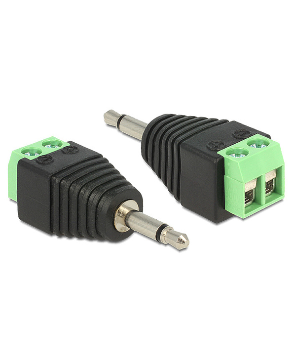 DeLOCK 65528 changeur de genre de câble 3.5mm Noir, Vert, Argent