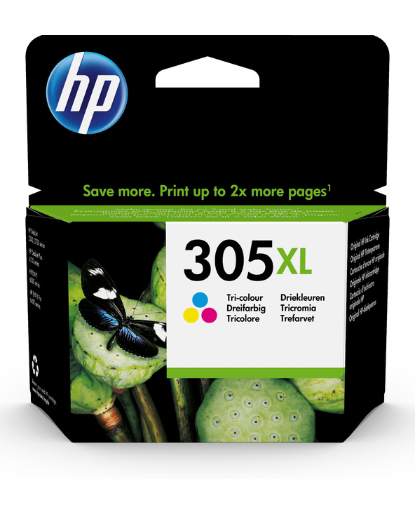HP Cartouche d’encre trois couleurs 305XL grande capacité authentique