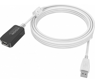 Vision TC 5MUSBEXT+ câble USB 5 m USB 2.0 USB A Blanc