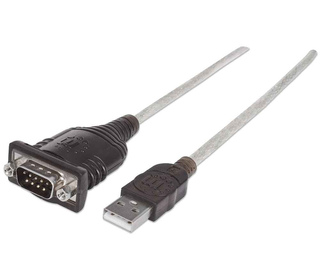 Manhattan 151849 câble Série Noir 1,8 m USB Serial/COM/RS232/DB9