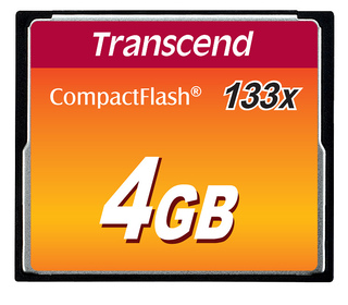 Transcend TS4GCF133 mémoire flash 4 Go CompactFlash MLC