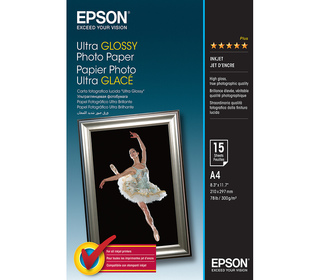 Epson Ultra Glossy Photo Paper - A4 - 15 Feuilles