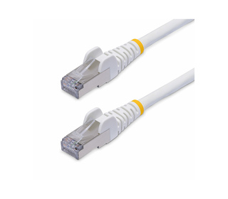 StarTech.com Câble Ethernet CAT8 Blanc de 50cm, RJ45 Snagless, 25G/40G, 2000MHz, 100W PoE++, S/FTP, Fil de Cuivre Pur 26AWG, LSZ