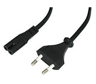Lindy 30421 câble électrique Noir 2 m CEE7/16 Coupleur C7