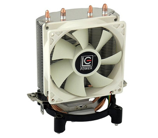 LC-Power LC-CC-95 système de refroidissement d’ordinateur Processeur Refroidisseur 9,2 cm Argent, Blanc