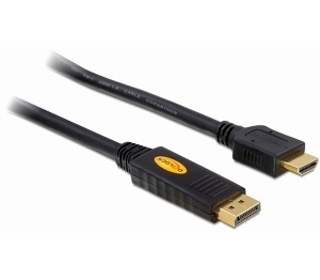 DeLOCK 82441 câble vidéo et adaptateur 5 m Displayport HDMI Noir