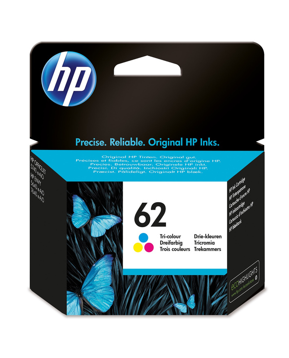 HP 62 cartouche d'encre trois couleurs authentique