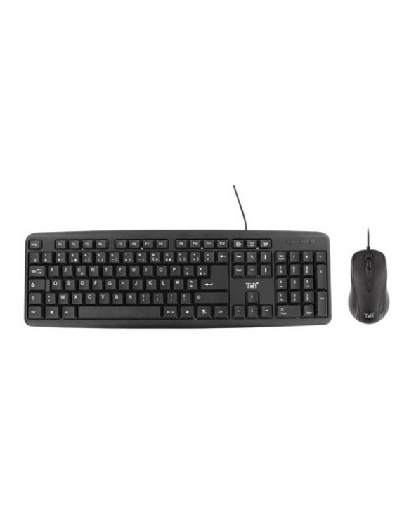 T'nB KBCOMBO1 clavier Souris incluse USB QWERTY Anglais Noir