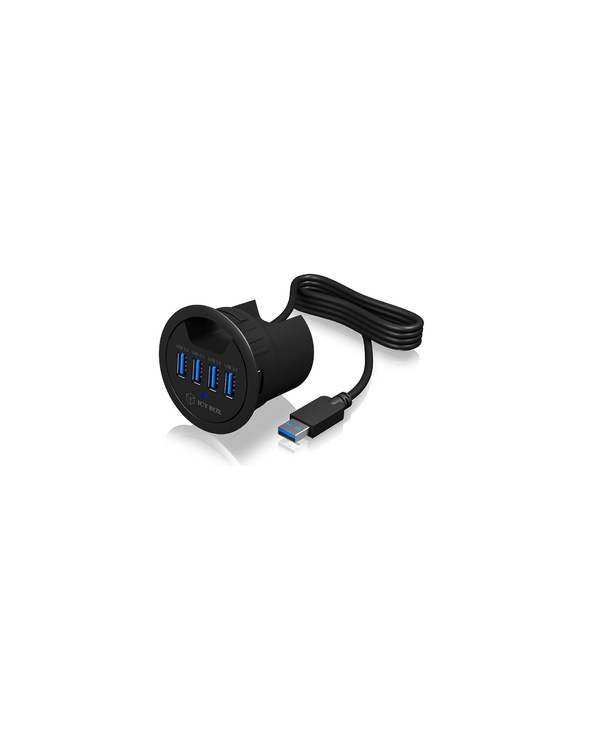 ICY BOX IB-HUB1403 USB 3.2 Gen 1 (3.1 Gen 1) Type-A 5000 Mbit/s Noir