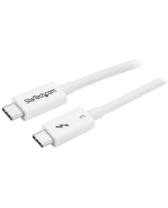 StarTech.com Câble Thunderbolt 3 de 50 cm - 40 Gb/s - Compatible Thunderbolt, USB et DisplayPort - Blanc