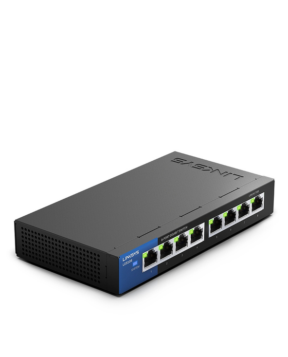 Linksys Switch 8 ports Gigabit Business à poser sur bureau (LGS108)