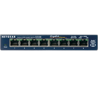 NETGEAR GS108GE commutateur réseau Non-géré Gigabit Ethernet (10/100/1000) Bleu