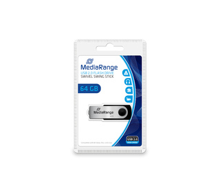 MediaRange 64GB USB 2.0 lecteur USB flash 64 Go USB Type-A / Micro-USB Noir, Argent
