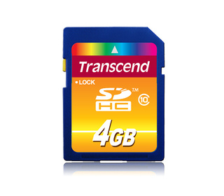 Transcend TS4GSDHC10 mémoire flash 4 Go SDHC NAND Classe 10