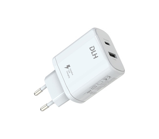 DLH DY-AU4795W chargeur d'appareils mobiles Smartphone, Tablette Blanc Secteur Charge rapide Intérieure