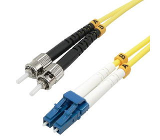 MCL 3m ST/LC OS2 câble InfiniBand et à fibres optiques Multicolore, Jaune