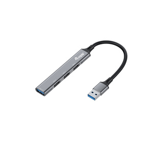 Equip 128960 hub & concentrateur USB 3.2 Gen 1 (3.1 Gen 1) Type-A 5000 Mbit/s Noir, Gris