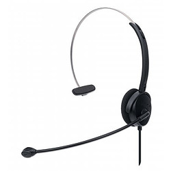 Manhattan 179867 écouteur/casque Avec fil Arceau Bureau/Centre d'appels USB Type-A Noir