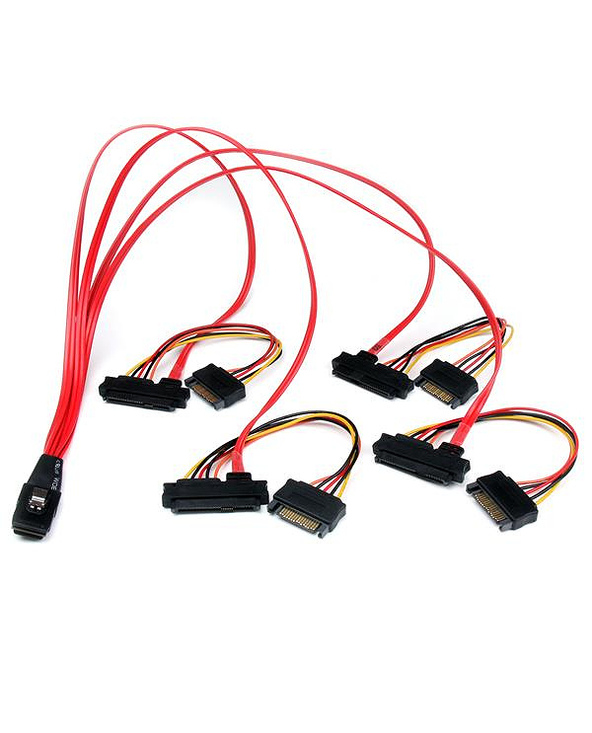 StarTech.com Câble Mini SAS Serial Attached SCSI interne 50 cm - SFF-8087 vers 4 SFF-8482