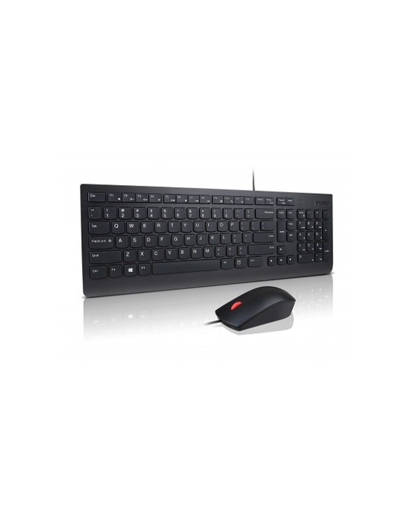 Lenovo 4X30L79917 clavier Souris incluse USB Français, Allemand, Suisse Noir