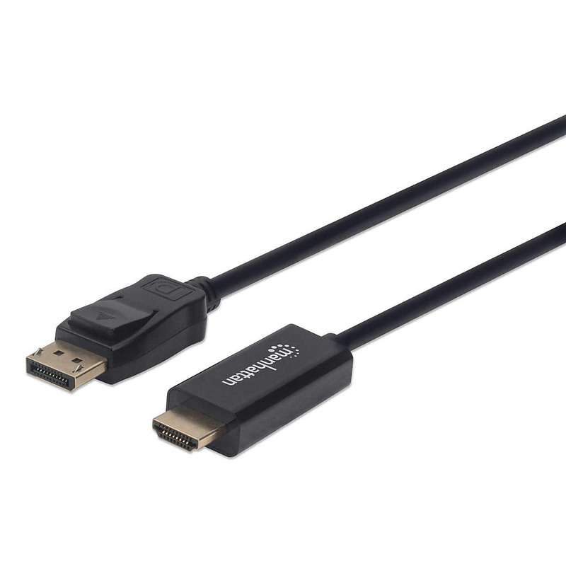Manhattan 153201 câble vidéo et adaptateur 1,8 m DisplayPort HDMI Noir