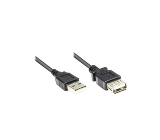 Alcasa 2511-OF2S câble USB 1,8 m USB 2.0 USB A Noir