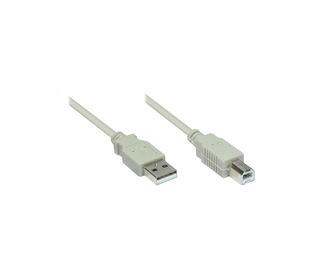 Alcasa 2510-2OF câble USB 1,8 m USB 2.0 USB A USB B Gris
