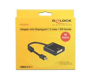 DeLOCK 62603 câble vidéo et adaptateur 0,2 m Mini DisplayPort DVI-I Noir