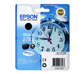 Epson Alarm clock 27XL DURABrite Ultra cartouche d'encre 1 pièce(s) Original Rendement élevé (XL) Noir