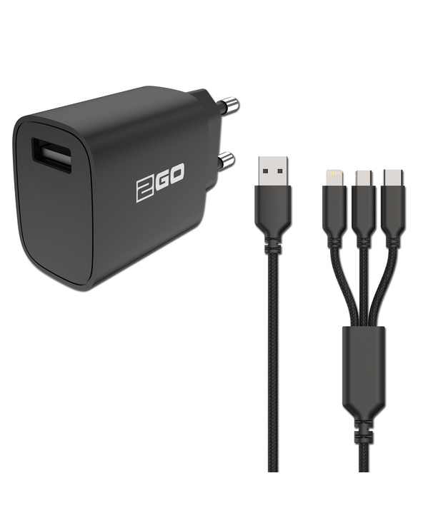 2GO 797257 chargeur d'appareils mobiles Universel Noir Secteur Intérieure