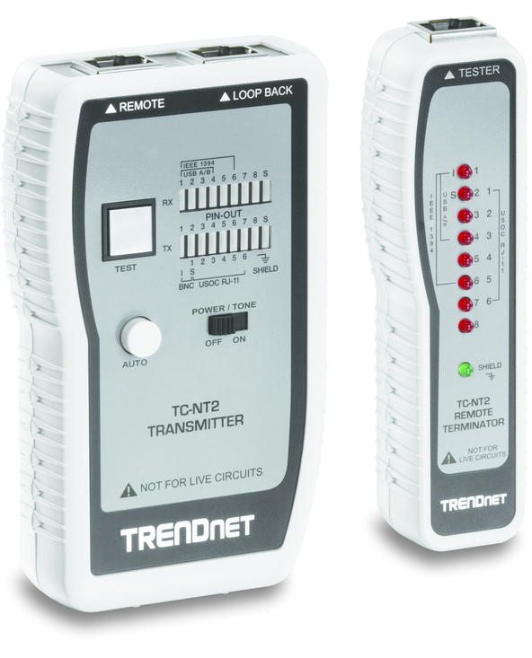Trendnet TC-NT2 analyseur de réseaux Bleu, Blanc Trendnet TC-NT2 analyseur de réseaux Bleu, Blanc