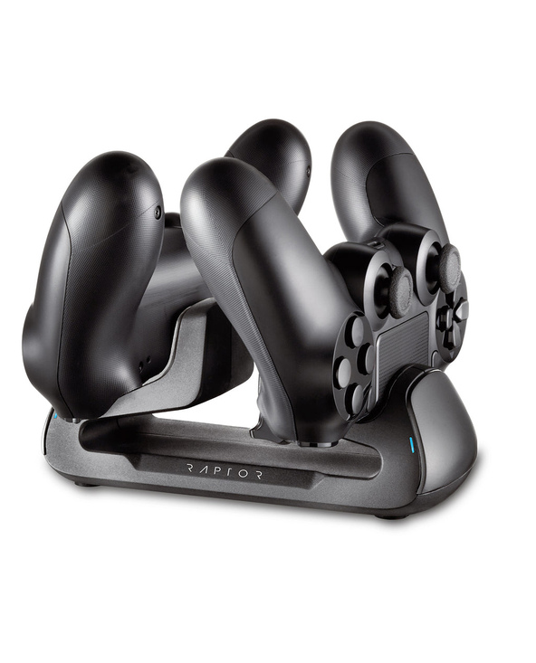 Raptor Gaming RG-CS100-P4 chargeur d'appareils mobiles Manettes de jeu Noir USB Intérieure