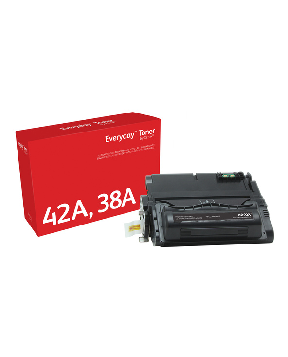 Everyday Toner Noir  de Xerox compatible avec HP 42A/38A (Q5942A/ Q1338A), Capacité standard