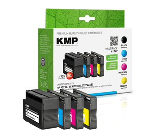 KMP Multipack H174 cartouche d'encre Noir, Cyan, Magenta, Jaune