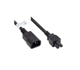 Alcasa P1405-S020 câble électrique Noir 2 m Coupleur C14 Coupleur C5