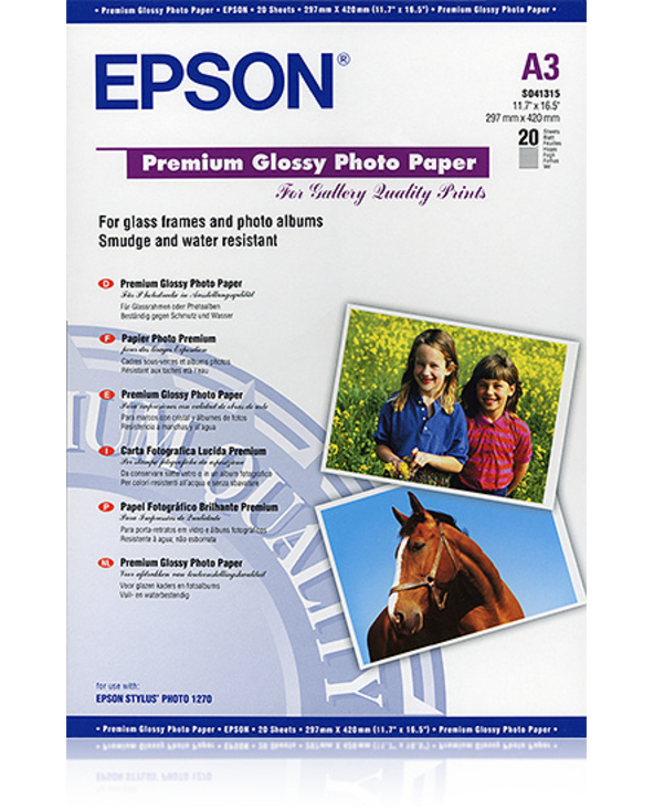 Epson Pap Photo Premium Glacé A3 (20f./255g)