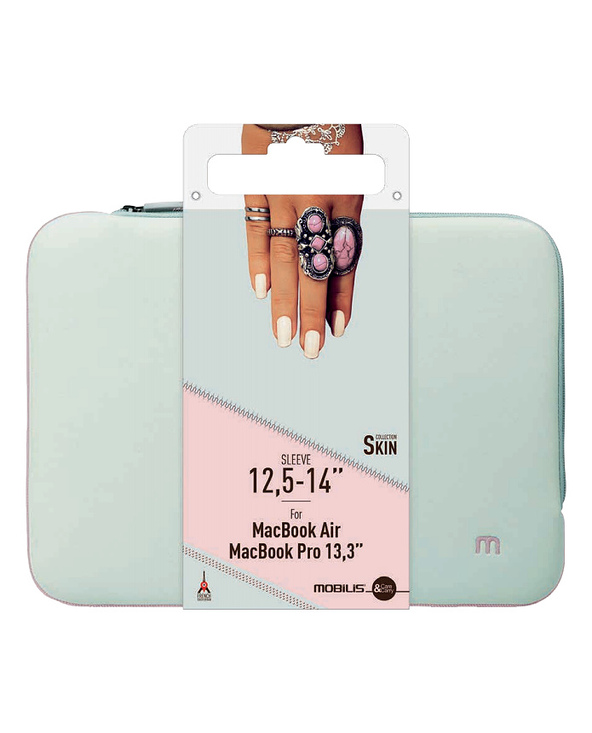 Mobilis 049005 sacoche d'ordinateurs portables 35,6 cm (14") Housse Gris, Rose
