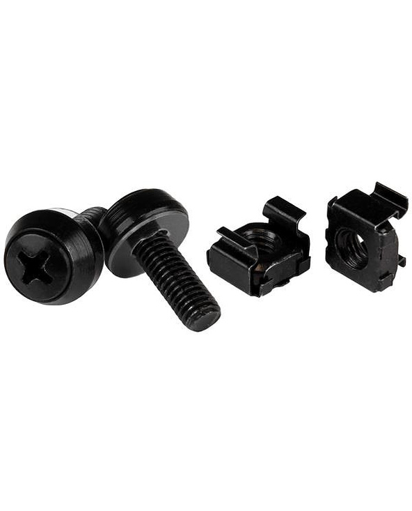 StarTech.com Paquet de 50 vis et écrous cages M6 x 12 mm - Noir