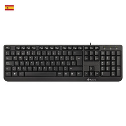 NGS FunkyV3, QWERTY, ES clavier USB Espagnole Noir