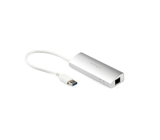 StarTech.com Hub USB à 3 Ports avec Ethernet, USB-A, Gigabit Ethernet/GbE, USB 5Gbps, Design Robuste, Alimentation par Bus, Hub 