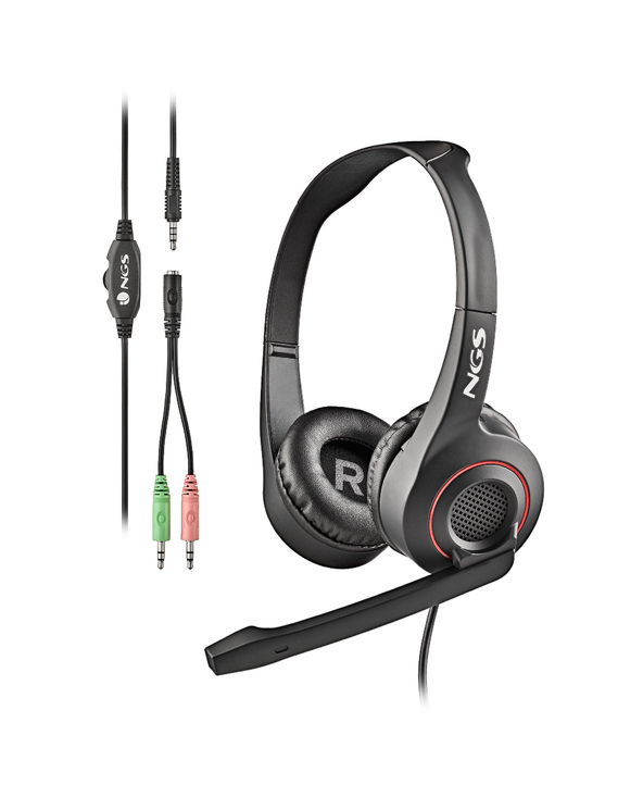 NGS MSX 10 PRO Casque Avec fil Arceau Jouer Noir