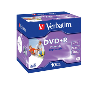 Verbatim 43508 DVD vierge 4,7 Go DVD+R 10 pièce(s)