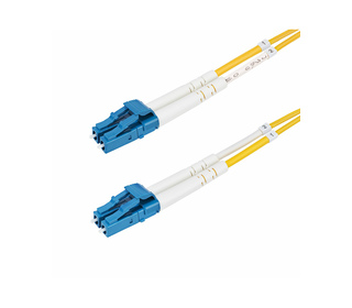 StarTech.com Câble Fibre Optique de 3m Duplex Monomode LC à LC (UPC) OS2, 9/125µm, 10G, Cordon Fibre Optique, Insensible à la Co