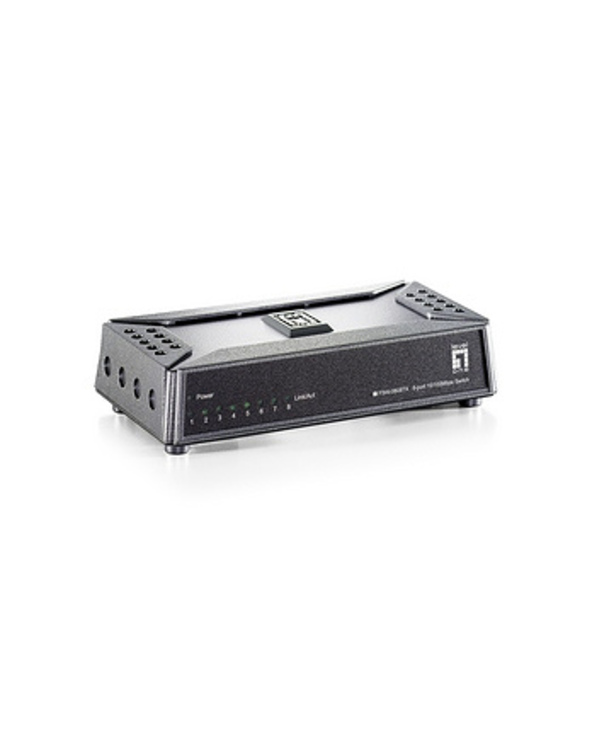 LevelOne FSW-0808TX commutateur réseau Non-géré Fast Ethernet (10/100) Gris