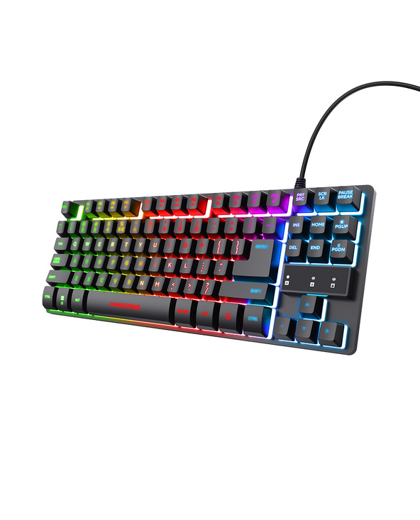 Trust GXT 833 Thado TKL clavier USB QWERTY Français Noir