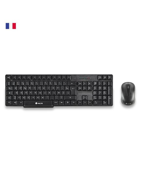 NGS ﻿﻿EUPHORIA KIT FRENCH clavier Souris incluse RF sans fil AZERTY Français Noir